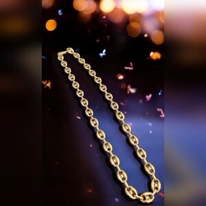 24” Gold-Plated Mariner Chain Necklace | Hypoallergenic/Waterproof